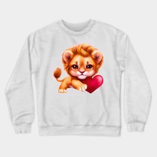 Cute Adorable Kawaii Baby Lion Crewneck Sweatshirt